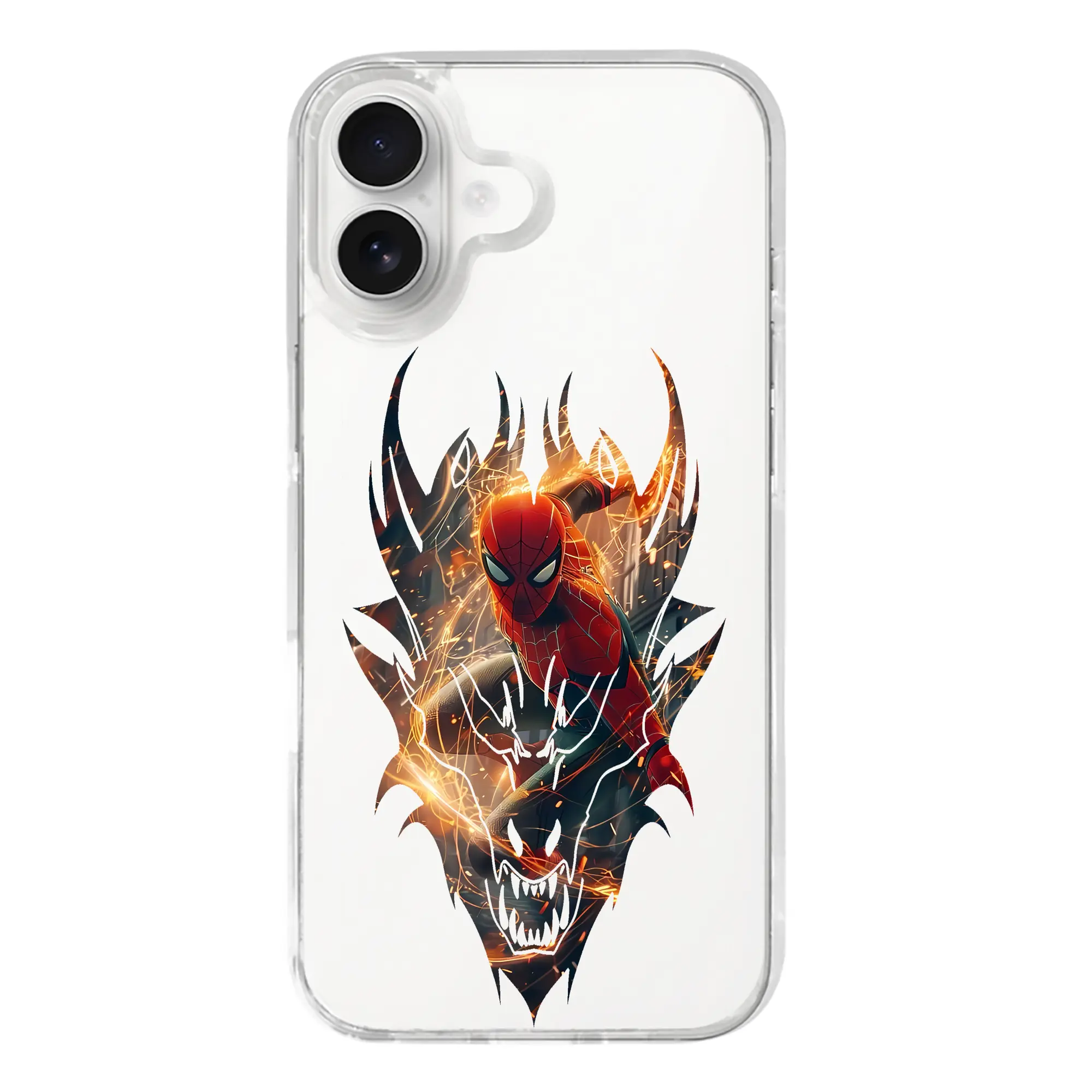 アベンジャーズ (Avenjāzu) グッズ スパイダーマン（Spider-Man） - iPhone 17シリーズ 透明スマホケース – 薄型・耐衝撃・精密フィット保護カバー